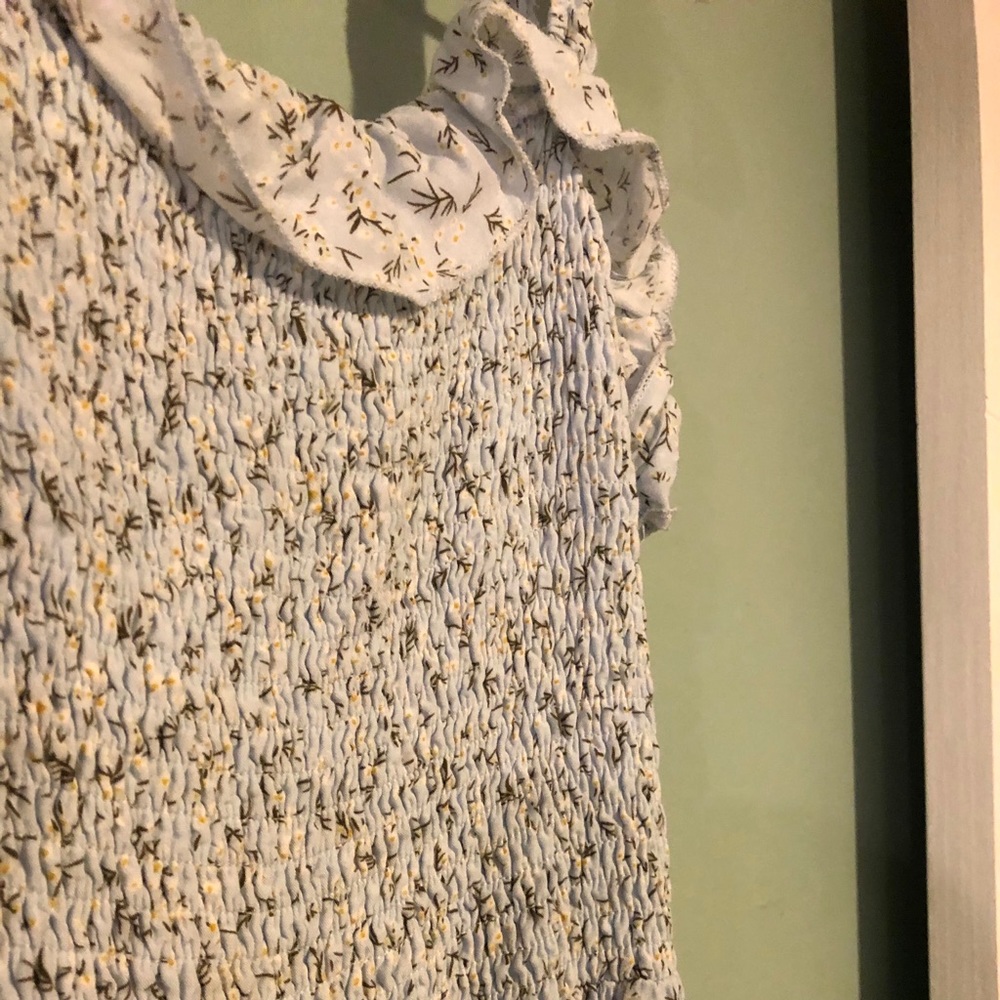A smocked tank dress